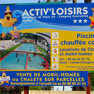 Activ'Loisirs, Camping 3 étoiles La Tremblade | bords de mer en Charente-Maritime