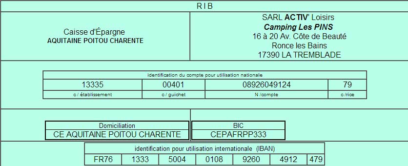 rib camping ronce les bains